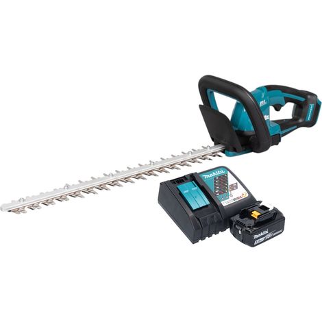 Makita – Taille-haie télescopique 18V 52cm – Batterie 5.0Ah et chargeur inclus – Moteur Brushless – Technologie XPT pour conditions difficiles