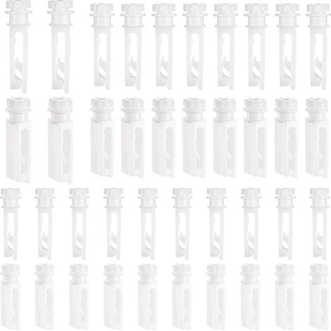 40 accessoires pour rideaux, y compris des roulettes et des crochets de rechange (1/5)