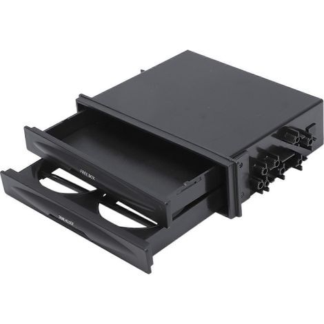 Universal Car Dash Trim Double Din Radio Pocket Kit Drink Cup Holder Box (1/5)