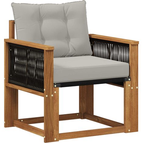 Maison Exclusive - Outdoor Mittelsofa Massivholz Akazie Natur (1/5)