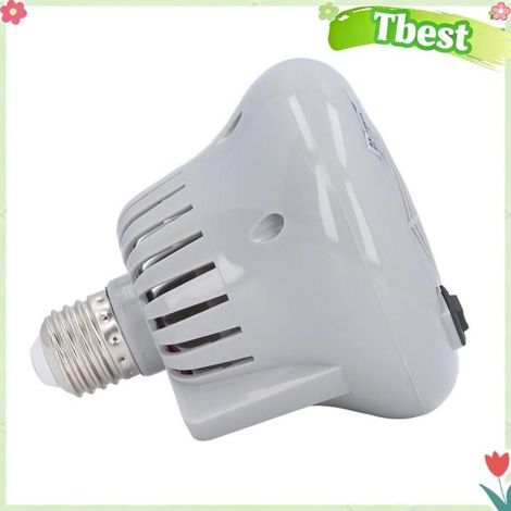 Tbest lampe chauffante pour couveuse de poulet Lampe chauffante pour poulailler E27, température réglable, animalerie kit Grise (1/5)