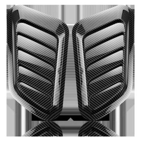 Capot D'admission D'air Universel, 2 Pièces, Couvercle De Ventilation, Décoration De Capot De Voiture, Couvercle De Moteur De Turbine D'admission D'air Couvercle D'évent Capot (1/4)