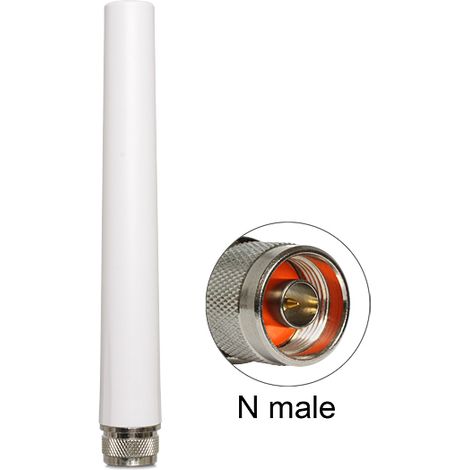 Delock wlan 802.11 b/g/n antenna n plug 2.5 dbi omnidirectional white outdoor