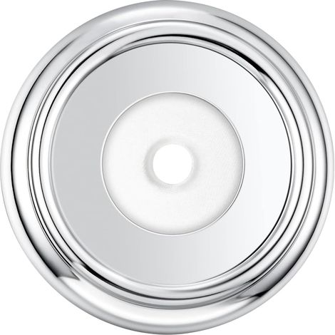 Acier Inoxydable Enjoliveur, Rosace de Recouvrement de Baignoire,Diamètre Intérieur 38 mm, Diamètre Extérieur 92 mm Recouvrement de Robinetterie de Salle de Bain pour Baignoire, Robinet, Chrome (1/5)