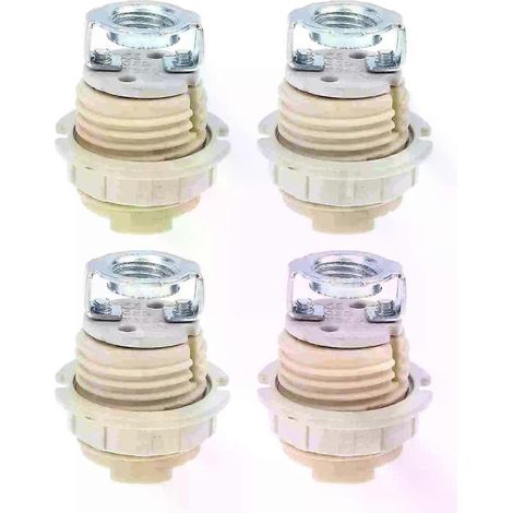 ZMLEVELot de 4 douilles en céramique pour ampoules halogènes G9 - Accessoires d'éclairage - Pièces détachées pour lampes - Chauffage (1/5)