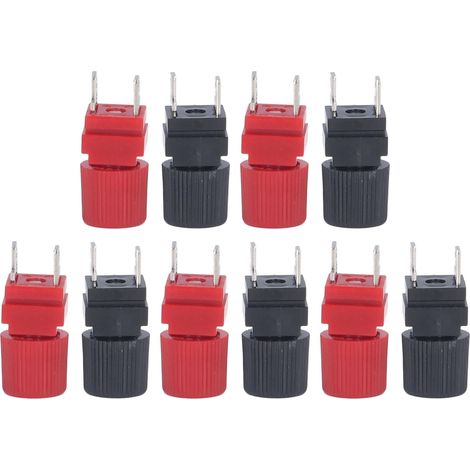 Kit d'accessoires comprenant 5 bornes de raccordement carrées pour équipements et machines. (1/5)