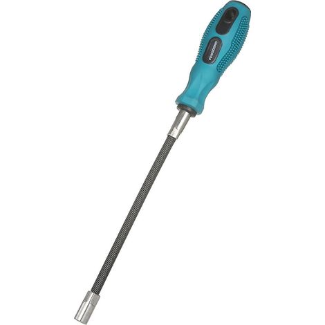 Clé à douille flexible 7mm pour collier de serrage, embout anti-dérapant, outil de remplacement automobile. (1/5)