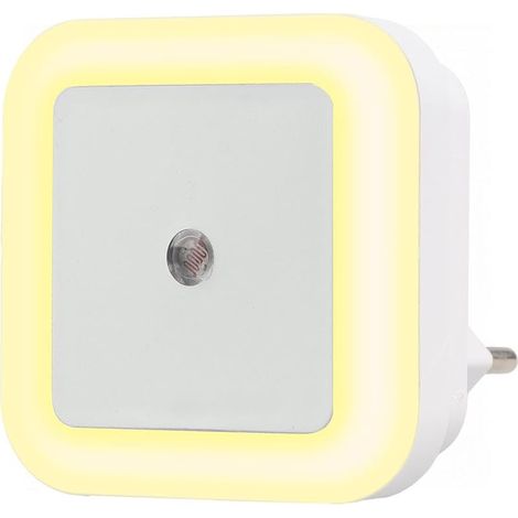 Veilleuse Prise Électrique avec Détecteur de Mouvement Veilleuse Lampe LED de Automatique Nuit Blanche Chaude 2700K pour Les Enfants, Salle de Bains, Chambre à Coucher, Cuisines, Salons (1/5)