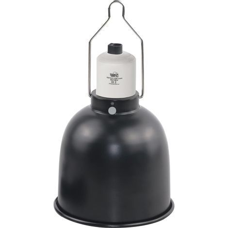 1 Dôme lampe reptile, aluminium, douille céramique E27, 100W, interrupteur, cordon 180cm, terrarium (1/5)