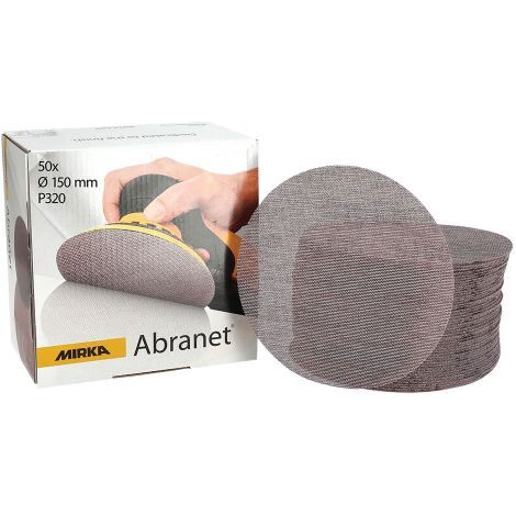 DISCO ABRASIVO CIRCOLARE 'ABRANET' Ø 225 mm - grana 150 25 PZ