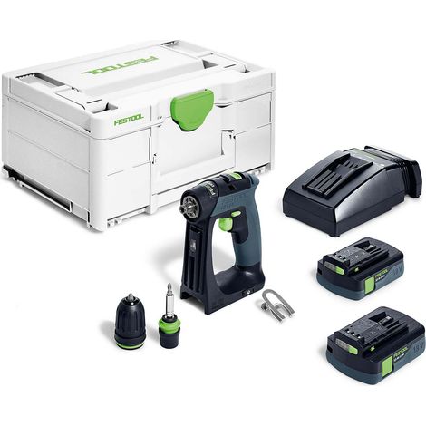 Taladro atornillador Festool CXS C 3.0-Plus 18 V 3 Ah