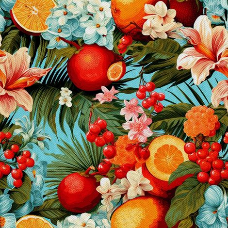 Tissu d'ameublement extérieur Oxford - Motif fruits  DX6102 (1/5)