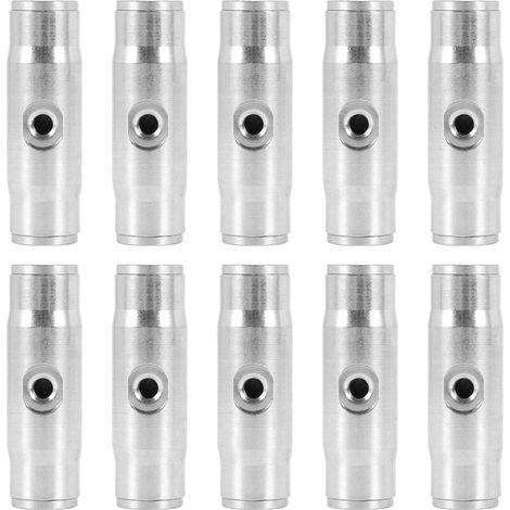 ALLIANDIS10 PièCes SéRies 3/8 Pouces Slip Lok Brouillard Buse Couplage Tees 10/24 UNC 1000 PSI Connexion (1/4)