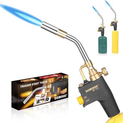 Propane Torch Head High Intensity Gas Trigger Welding Torch for Propane Tank MAP Welding Ignition BBQ Lighting Gas Tank Not Included (1/5)