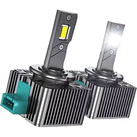 LED AUTO LAMPADE FARI COPPIA D3S LED KIT LAMPADINE 45W LUCE BIANCA 6000K (1/5)