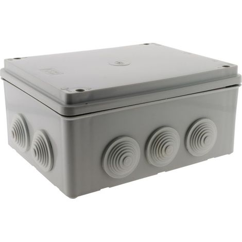 Boîte de dérivation étanche IP54 220x170x105mm – Fermeture rapide 1/4 de tour – Protection contre poussière et projections d'eau (1/5)