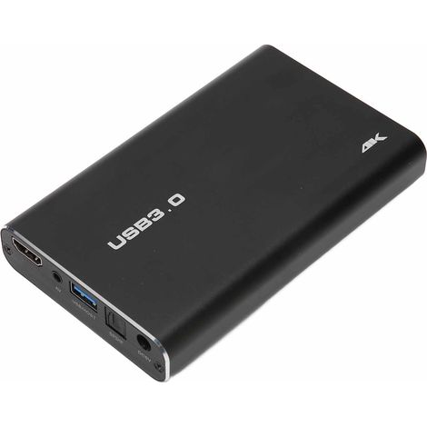 Lecteur multimédia 4K Ultra HD pour vidéos, photos, musique et présentations PowerPoint, avec lecture en boucle automatique, compatible avec clés USB et cartes mémoire. Prise UE 100-240 V.