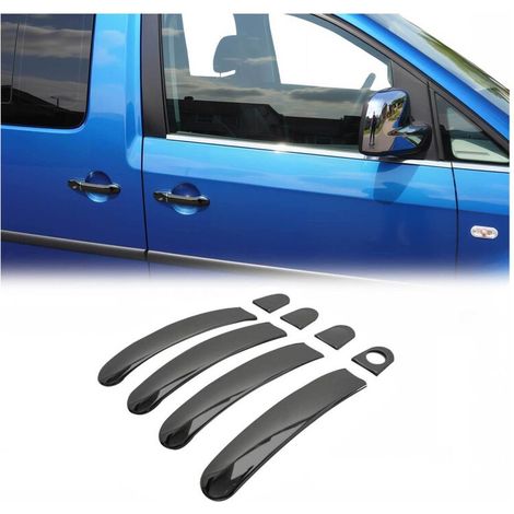 Cache de poignée de porte, pour Volkswagen Caravelle T5 quatre portes (modèles 2003-2015), couleur acier foncé. (1/5)