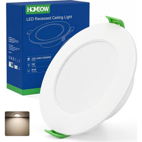 Spot LED Encastrable Extra Plat Trou 75mm - 90mm 5W 220V (1/5)