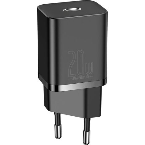 Caricabatterie da parete Baseus Super Si Quick Charger 1C 20W (nero) (1/5)