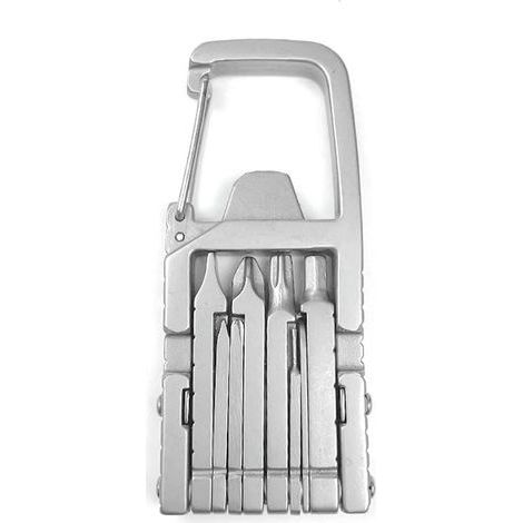 Lntyq 12 en 1 Porte-clés Multitool - Pince Multifonctions, Pliant Multi Outil En Acier Inoxydable Embout De Tournevis Extérieur, Outil De Poche Portable, pour Le Camping, la Maison, la Réparation (1/5)