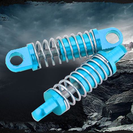 Amortisseur avant/arrière réglable en métal pour modèles RC 1/28 Weili K969 K989 - Accessoires tuning bleus (1/3)