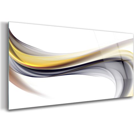 Tableau sur verre – 120 x 60 cm - Tableau mural décoratif - Verre Décorative - Art Moderne (1/5)