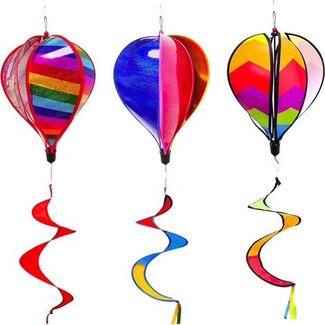 A Ornament Heißluftballon und Windrad für Garten Hof