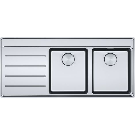Evier Franke Mythos Inox MYX221 - Inox Lisse - Egouttoir A gauche (1/4)