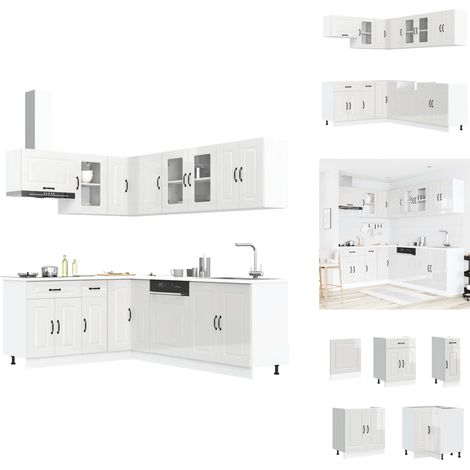 Ensemble d'armoires de cuisine 11 pcs Kalmar bois d'ingénierie - Ensemble D'armoires De Cuisine - Ensemble D'armoires De Cuisine - Ensemble D'armoires - Armoire De Cuisine (1/5)