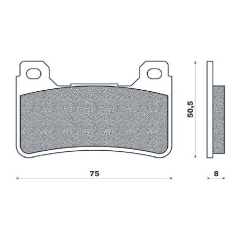PASTILLAS DE FRENO BRENTA KH390 DE METAL SINTERIZADO (DORADO) HONDA (FT 4116)