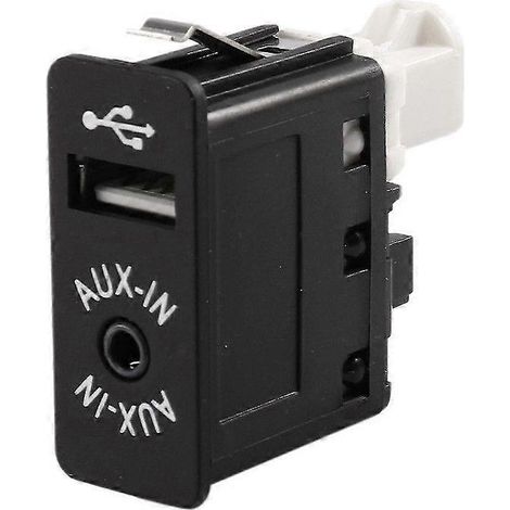 Aux-USB-Kfz-Adapter (Aux-Eingangsbuchse) kompatibel mit BMW E81, E87, E90, F10, F12, E70, X4, X5 und X6 (Ref. s202412241524, schwarz).