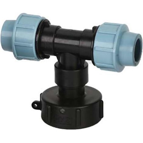Robinet pour cuves IBC, pour systèmes d'irrigation, réservoirs et tuyauterie extérieure, connexion sécurisée, pratique et étanche.-AquaForge (1/5)