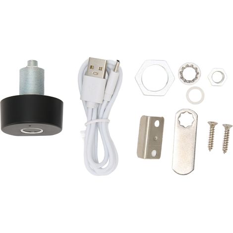 Serrure de meuble à empreinte digitale, rechargeable par USB, sensible, compatible avec 10 empreintes digitales, indicateur de batterie faible, serrure intelligente pour armoire (1/5)