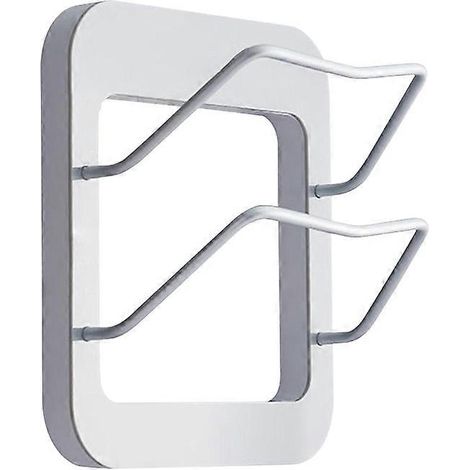 Wandmontierter Küchenorganizer, Topfdeckelhalter, multifunktionales, rostfreies Metall-Deckelaufbewahrungsregal. (1/5)