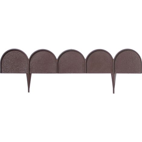 IKRA Wellpappe Gartenzaun Braun (1/5)