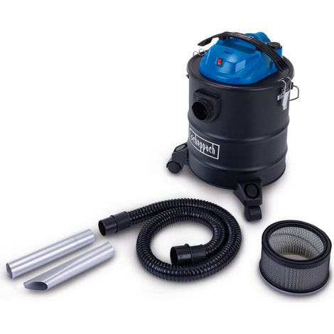 Scheppach Aspirateur à cendres électrique AVC25 – 1300 W – Aspirateur à cendres 3 en 1 – Bac de récupération 20 L – Puissance d’aspiration 20 kPa – Fonction nettoyage – Filtres et buses inclus (1/5)