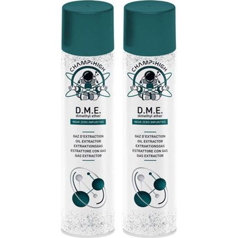 2 bombes aérosol de gaz d'extraction - DME dimethyl ether - Champ High 420ml
