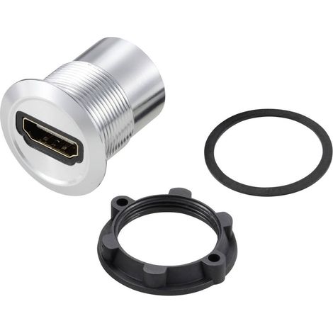 TRU COMPONENTS TC-11980452 Adaptateur HDMI femelle HDMI femelle - HDMI femelle argent Contenu: 1 pc(s) (1/2)