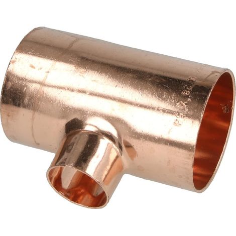 Raccord à braser cuivre té réduit 54 x 28 x 54 mm