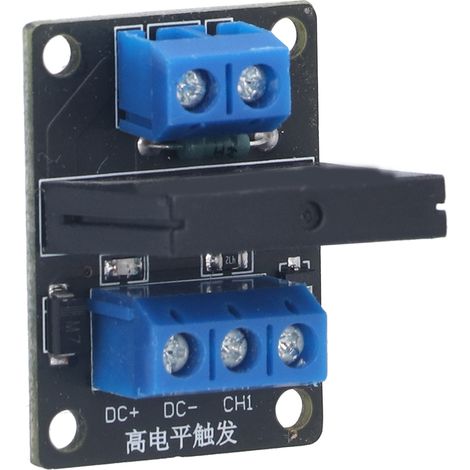 Module Relais Statique 1 Canal HY‑M285, Driver Bas Niveau avec Fusible, Commande 5V/12V, pour Arduino et Automatisation (1/5)
