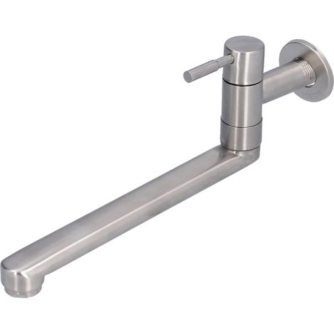 Robinet double sortie lave-linge, eau froide, pour buanderie (1/5)