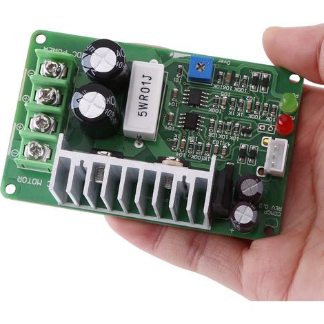 Régulateur de vitesse moteur CC 12V/24V/36V 15A PWM avec potentiomètre et protection contre les surcharges (1/5)