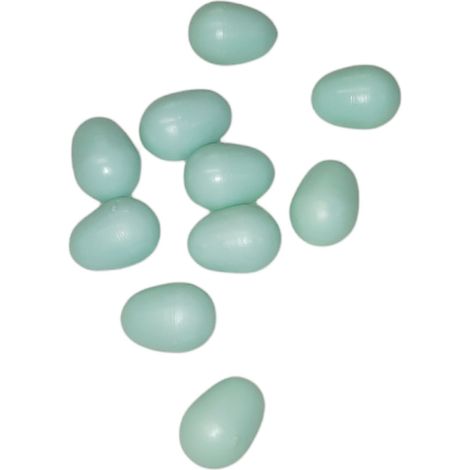 10 œufs artificiel en plastique ø 1.6 cm pour canari - animallparadise