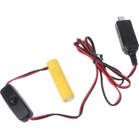 USB-C-Netzteil für 1,5-V-AA-Batterien mit Schalter (1/4)
