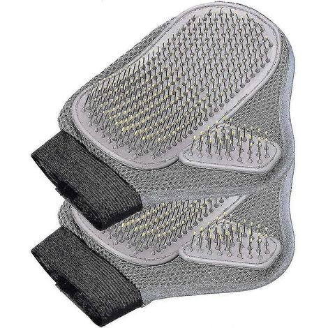 Gant de toilettage pour animaux, gant de massage et de toilettage pour chiens et chats, gant brosse pour tous les chiens à poils longs et courts (1/5)
