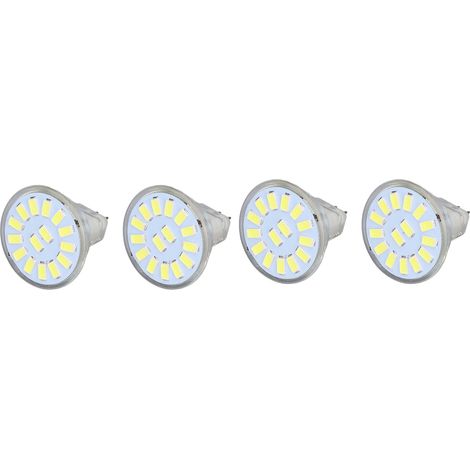 4er-Pack MR11 5W 15LED 500LM kaltweiße LED-Lampen, Zwei-Pin-Sockel, CE+ROHS-zertifiziert, ideal für Einbaustrahler, Schienensysteme und Landschaftsleuchten. (1/5)