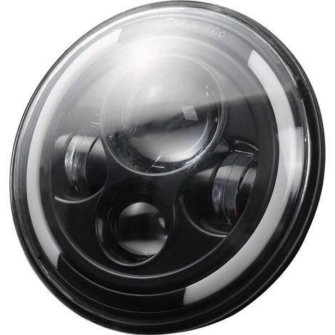 Phare Led 7" 150W Lampe Frontale Led Ronde H4 H13 Phare 6500K Feu De Croisement Etanche, 150W (1/5)