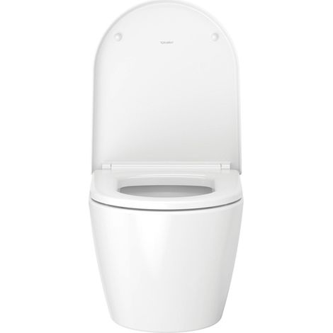 Duravit – Abattant de toilette SoftClose en plastique blanc alpin – Charnières en acier – Amovible pour entretien facile