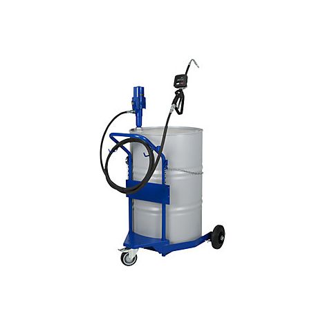 Carro para bidones de aceite  con bomba de aceite neumática 3:1